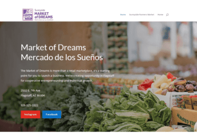 Flagstaff Market of Dreams - Flagstaff, AZ: Wordpress CMS / Website Design / SEO / Web Hosting
